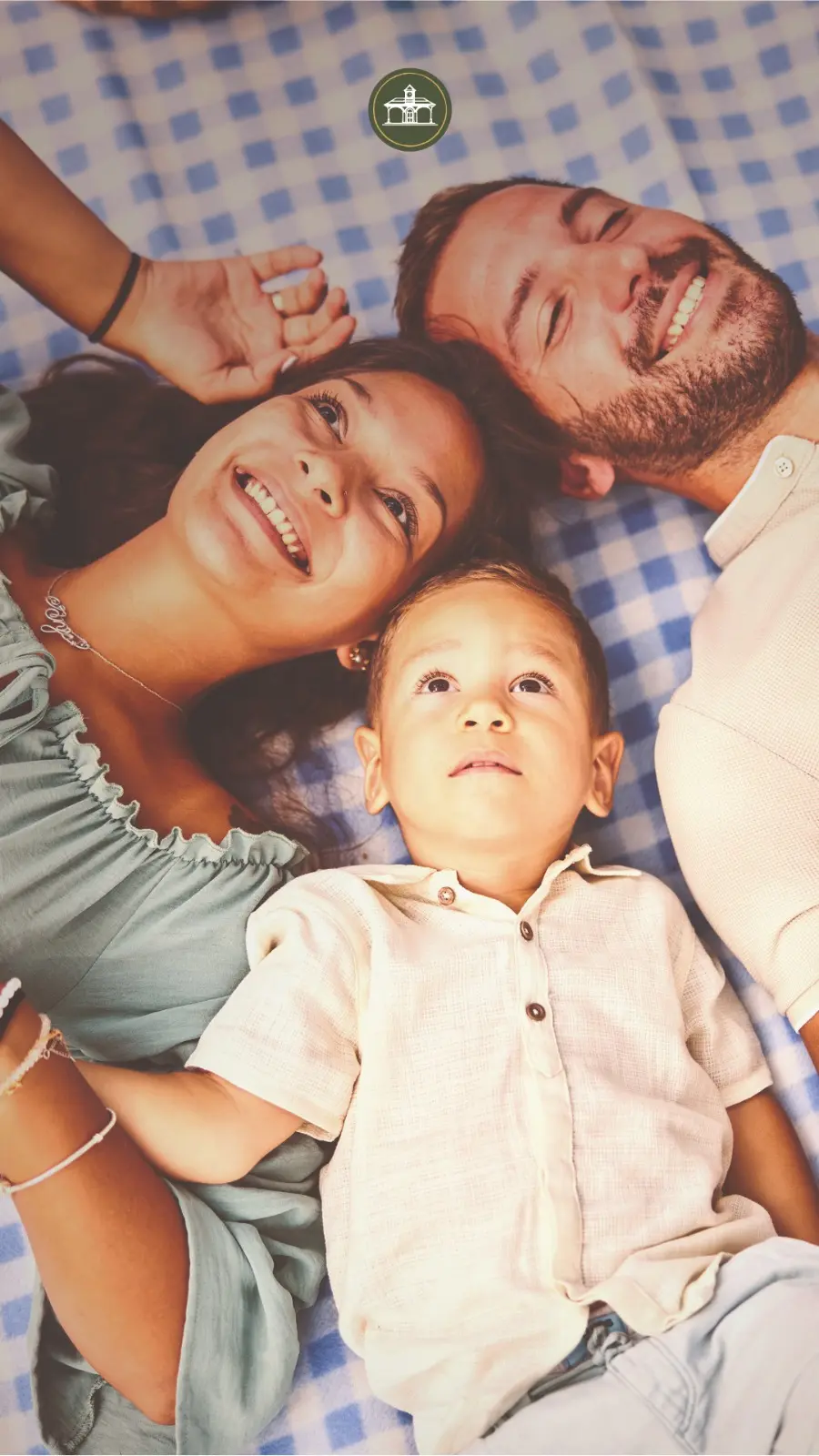 Família reunida em momento de descanso